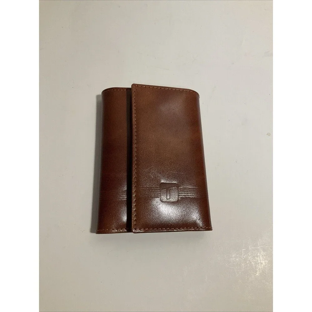 Temptations Brown Leather Key Wallet Vintage Keeper - Picture 2 of 10